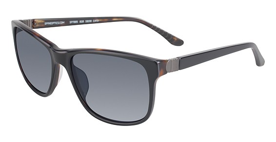 Spine SP7005 Polarized Sunglasses, Black/Tortoise 020