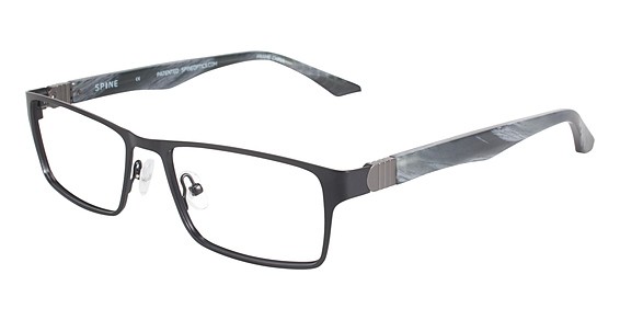 Spine SP6004 Eyeglasses, Matte Black 001