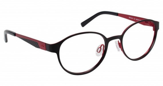 SuperFlex SFK-154 Eyeglasses, (2) BLACK RED
