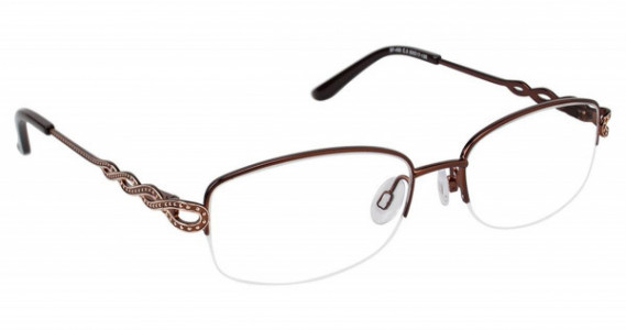 SuperFlex SF-450 Eyeglasses, (3) BROWN GOLD