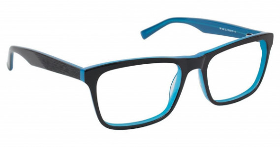 SuperFlex SF-449 Eyeglasses, (2) BLACK BLUE