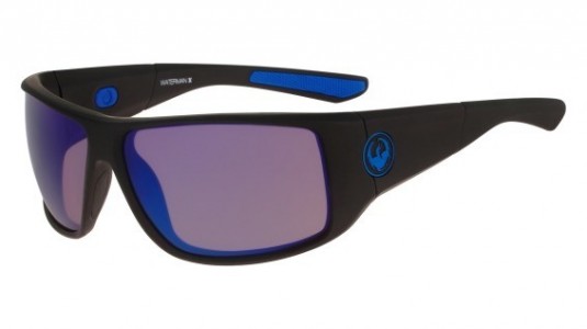 Dragon DR WATERMAN Sunglasses, (040) MATTE BLACK-BLUE ION