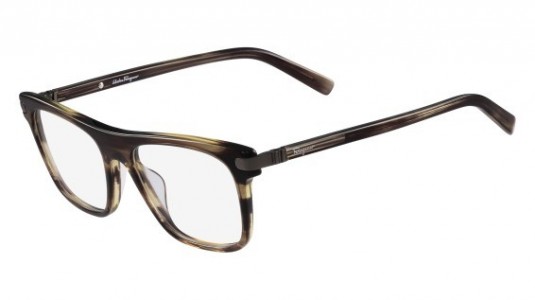 Ferragamo SF2759 Eyeglasses, (216) STRIPED BROWN