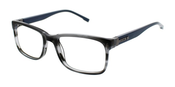 IZOD 6004 Eyeglasses, Grey Horn