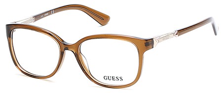 Guess GU-2560 Eyeglasses, 045 - Shiny Light Brown