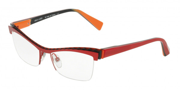 Alain Mikli A02017 Eyeglasses, M0JA RED BLACK ORANGE (RED)