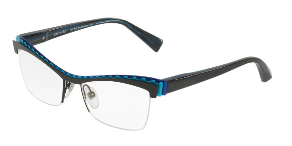 Alain Mikli A02017 Eyeglasses, M0JB BLACK BLUE BLUE (BLACK)