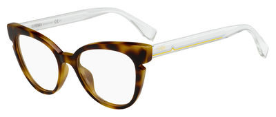 Fendi Ff 0134 Eyeglasses, 0YRC(00) Havana Crystal White