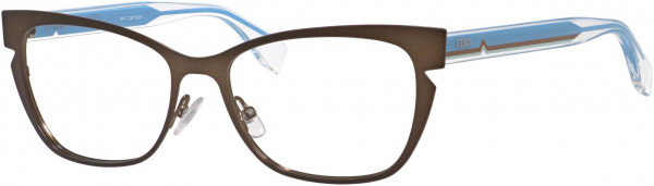 Fendi FF 0135 Eyeglasses, 0N8V Brown Crystal