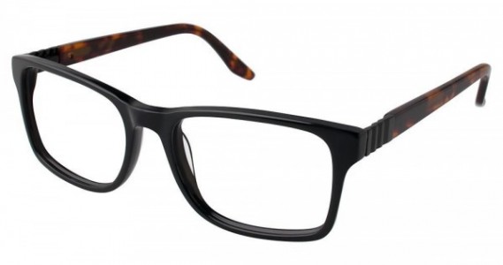 Geoffrey Beene G512 Eyeglasses, Black/Tortoise (BLK)