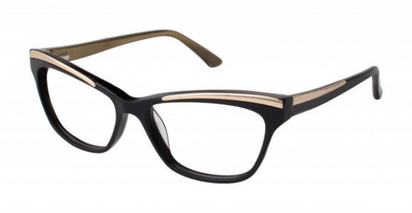 Ted Baker B731 Eyeglasses, Black Gold (BLK)
