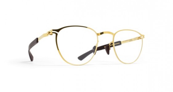 Mykita Mylon CLOVE Eyeglasses, MH2 GOLD/EBONY BROWN