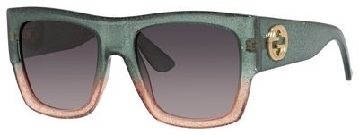 Gucci Gucci 3817/S Sunglasses, 0RMQ(N6) Glitter Green Pink
