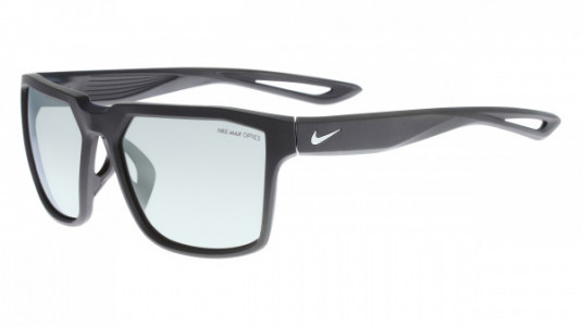 Nike NIKE BANDIT M EV0949 Sunglasses, (003) MATTE BLACK/SILVER WITH GREY W/ SUPER SILVER FLASH  LENS