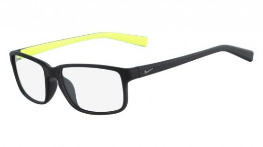 Nike NIKE 7095 Eyeglasses, (001) MATTE BLACK/SILVER