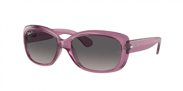 Ray-Ban RB4101 JACKIE OHH Sunglasses, 6591M3 JACKIE OHH TRANSPARENT VIOLET (VIOLET)