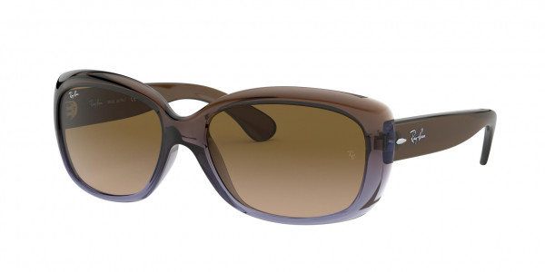 Ray-Ban RB4101 JACKIE OHH Sunglasses, 860/51 JACKIE OHH BROWN GRADIENT LILA (BROWN)