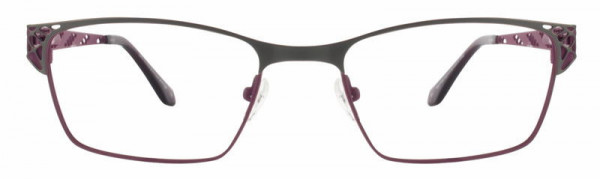 Cote D'Azur Boutique-192 Eyeglasses, 2 - Graphite / Plum