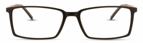 Adin Thomas AT-338 Eyeglasses, 3 - Black / Red