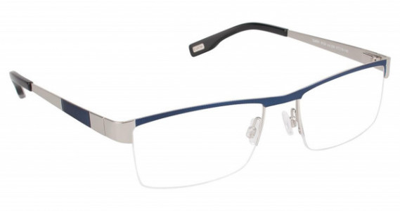 Evatik EVATIK 9124 Eyeglasses, (226) BLUE SILVER