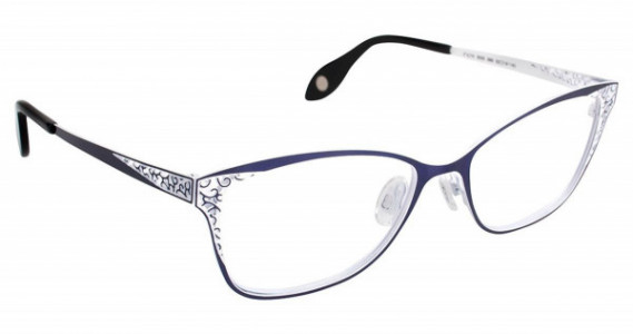 Fysh UK FYSH 3555 Eyeglasses, (568) COBALT WHITE