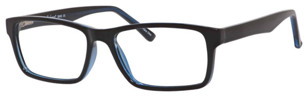 Enhance EN3945 Eyeglasses, Black/Sapphire