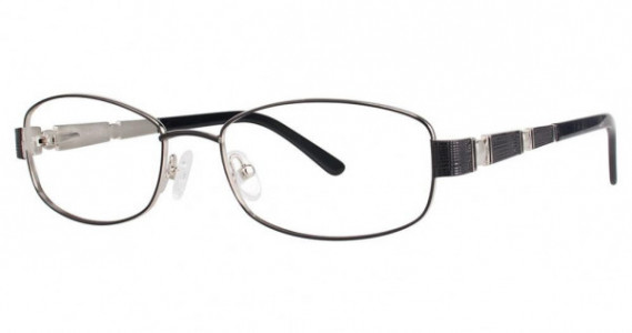 Genevieve Stylish Eyeglasses, black/silver