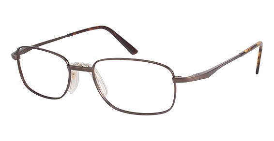 Van Heusen H128 Eyeglasses, BRN Brn