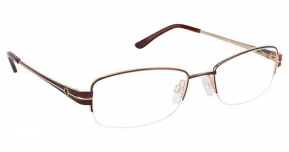 SuperFlex SF-453 Eyeglasses, (1) BROWN GOLD