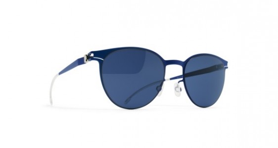 Mykita BELUGA Sunglasses, R9 INTERNATIONAL BLUE - LENS: SAPPHIRE BLUE SOLID