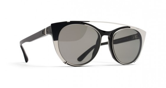 Mykita TERESA Sunglasses, BLACK - LENS: GREY SOLID