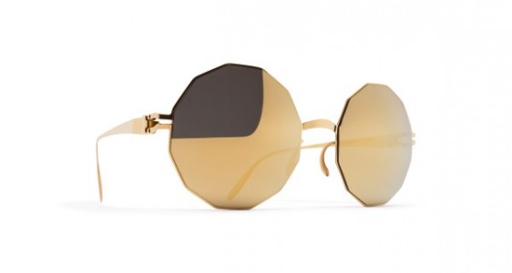 Mykita VERUSCHKA Sunglasses, F9 GOLD - LENS: GOLD FLASH