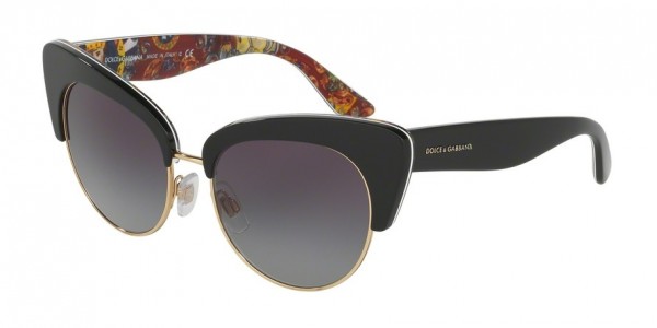 Dolce & Gabbana DG4277 Sunglasses, 30338G TOP BLACK/HANDCART