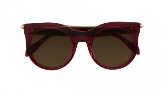 Alexander McQueen AM0001S Sunglasses, 004 - RED with BROWN lenses
