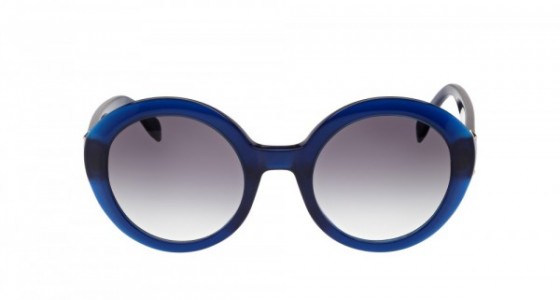 Alexander McQueen AM0002S Sunglasses, BLUE with BLUE lenses