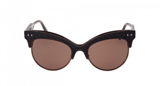 Bottega Veneta BV0014S Sunglasses, BROWN with BROWN polarized lenses