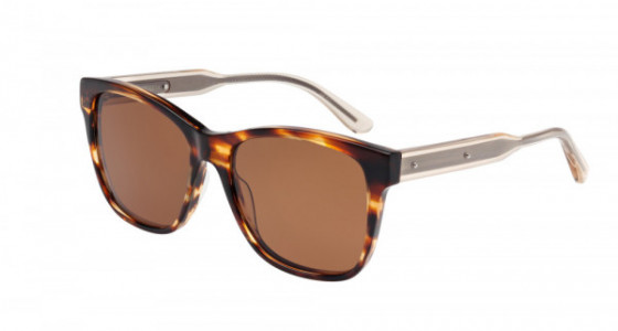 Bottega Veneta BV0001S Sunglasses, AVANA with BEIGE temples and BROWN lenses