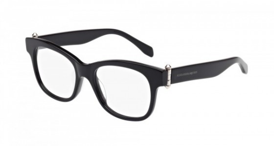 Alexander McQueen AM0005O Eyeglasses, BLACK