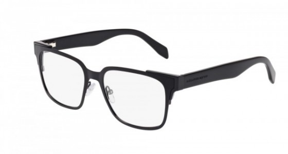 Alexander McQueen AM0014O Eyeglasses, BLACK