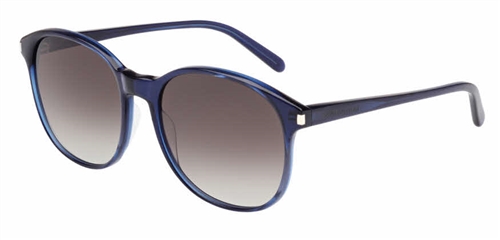 Saint Laurent SL 95 Sunglasses, 003 Blue with Gradient Grey Lens 