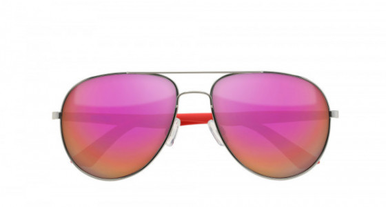 Puma PU0007S Sunglasses, RUTENIUM with RED temples and RED lenses