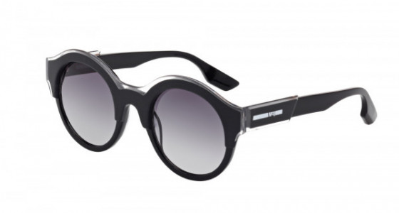 McQ MQ0003S Sunglasses, 001 - BLACK with SMOKE lenses