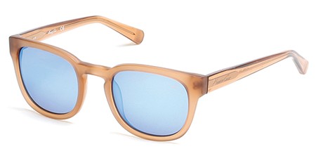 Kenneth Cole New York KC-7200 Sunglasses, 27X - Crystal/other / Blu Mirror