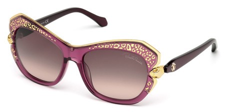 Roberto Cavalli TAYGETA Sunglasses, 74F - Pink /other / Gradient Brown