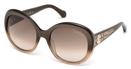 Roberto Cavalli TEJAT Sunglasses, 50F - Dark Brown/other / Gradient Brown