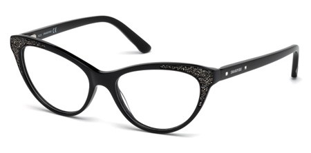 Swarovski GRAZIA Eyeglasses, 001 - Shiny Black
