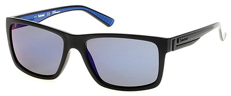 Timberland TB9096 Sunglasses, 02D - Matte Black / Smoke Polarized