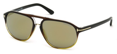 Tom Ford FT0447-F Sunglasses, 05C - Black/other / Smoke Mirror