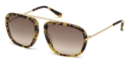 Tom Ford JOHNSON Sunglasses, 53F - Blonde Havana / Gradient Brown