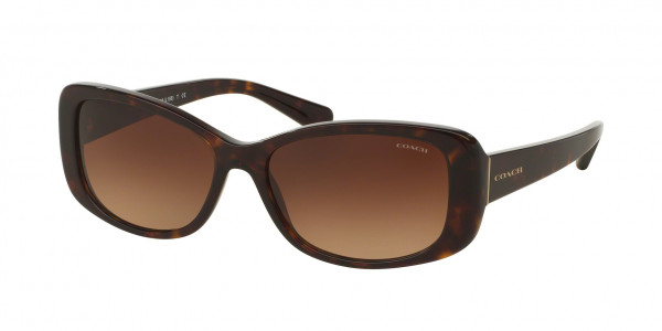 Coach HC8168F Sunglasses, 512013 DARK TORTOISE